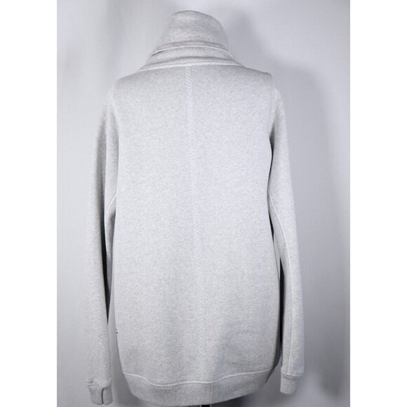 Lululemon Womens Medium Heather Gray Turtleneck Pullover Sweatshirt Long Sleeve - Picture 9 of 9